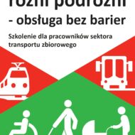 Plakat promujący działania Inventum. Szkolenie dla osób pracujących w transporcie zbiorowym