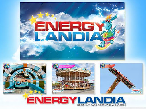 Logo EnergyLamdii z obrazkami atrakcji